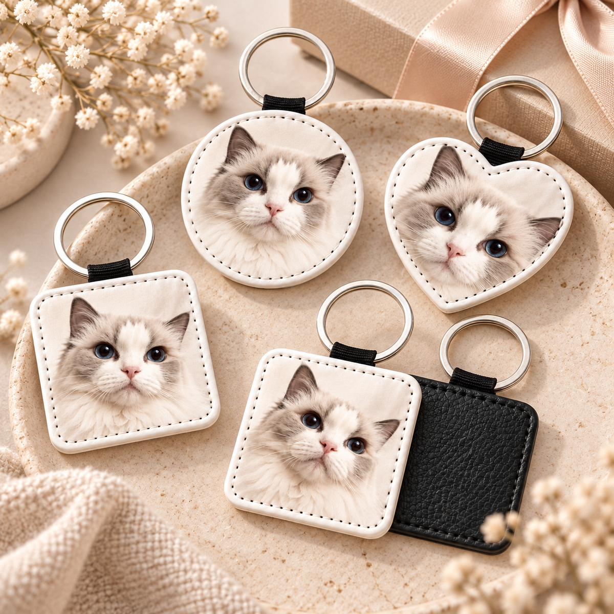 Personalized Pet Photo Keychain