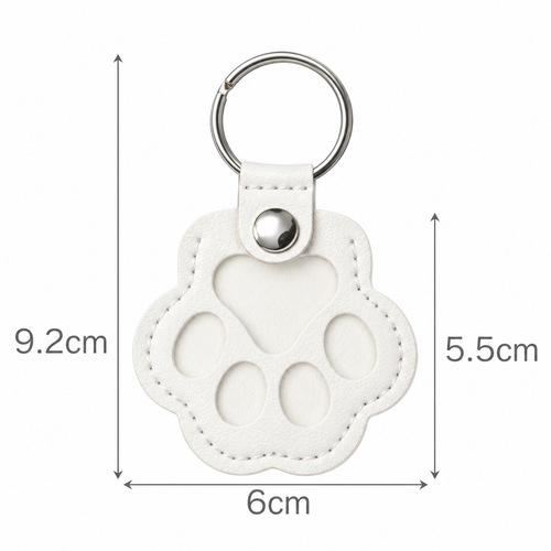 Personalized Pet Fur & Photo Memorial Paw Keychain