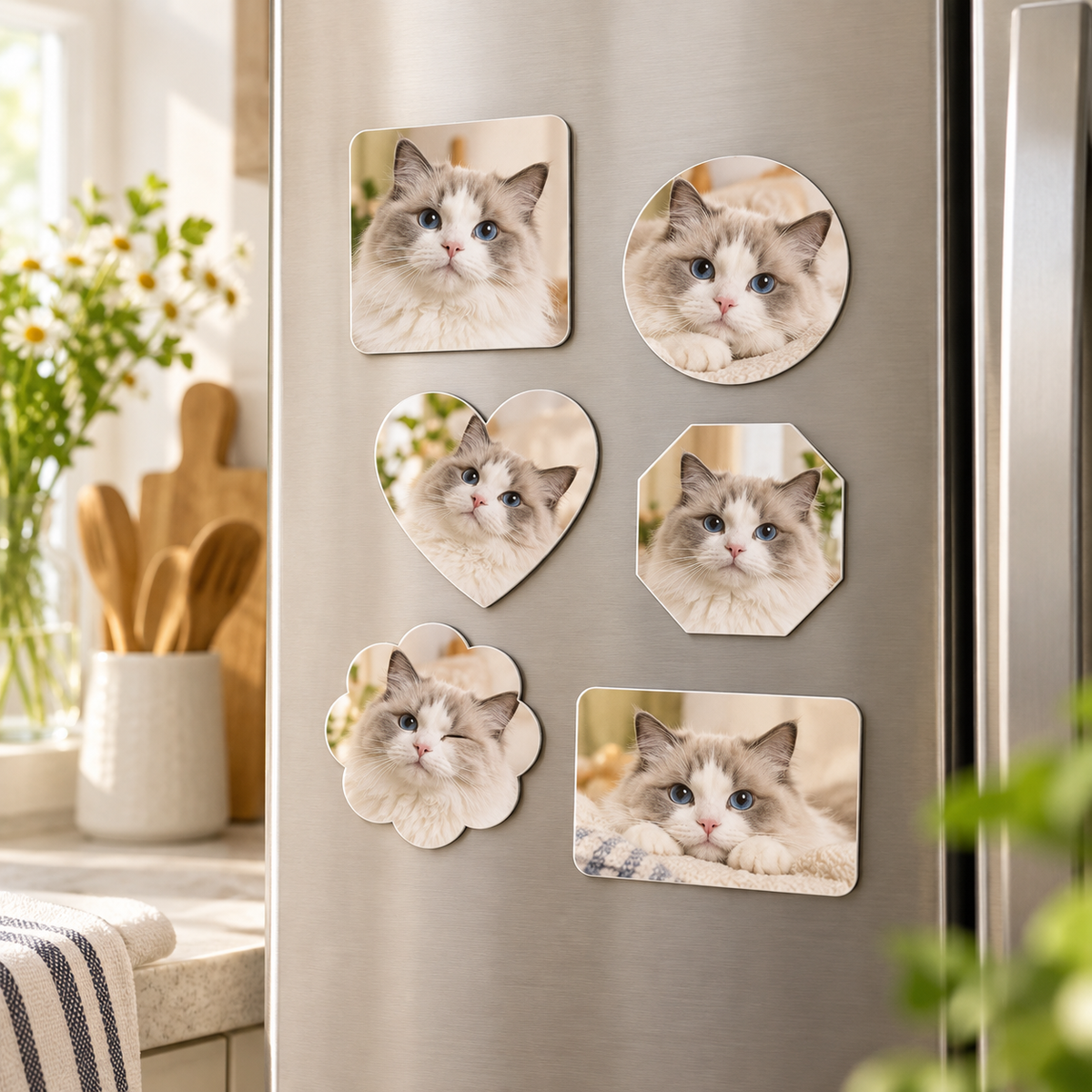 Personalized Pet Photo Fridge Magnet