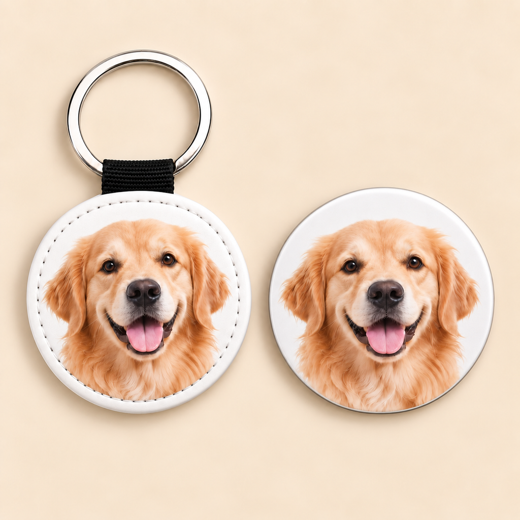 Personalized Pet Gift Box – Keychain + Fridge Magnet