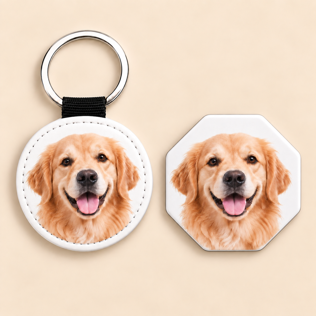 Personalized Pet Gift Box – Keychain + Fridge Magnet